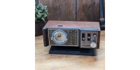 Radio réveil Sony vintage, électrique station AM-FM